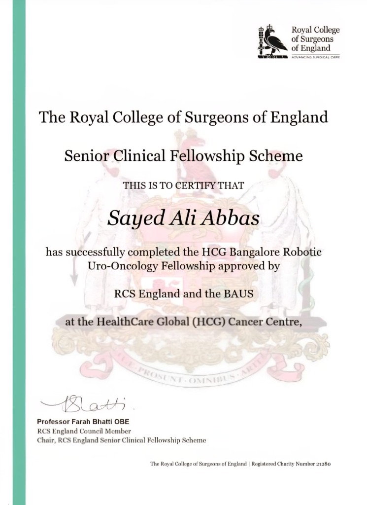 Fellowship Certificate